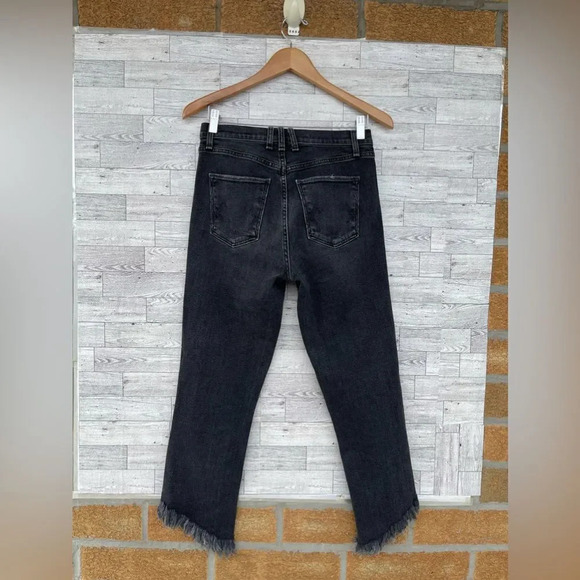 MCGUIRE Cropped Valletta w Asymmetrical Hem in Ace of Spades Sz 27 - Picture 8 of 16